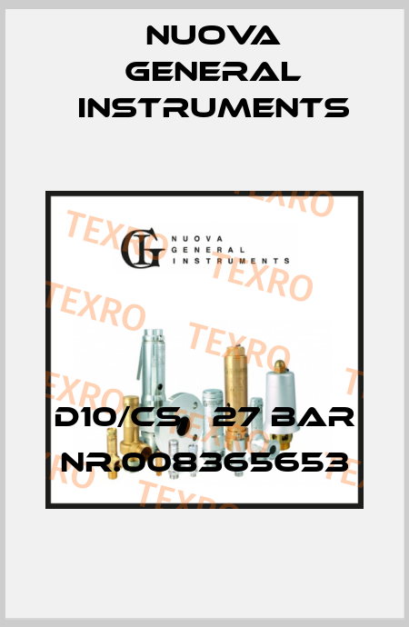 D10/CS   27 bar Nr.008365653 Nuova General Instruments