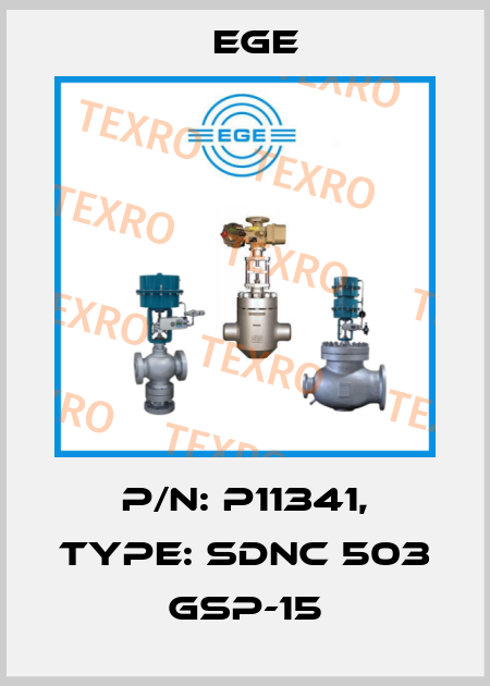 p/n: P11341, Type: SDNC 503 GSP-15 Ege