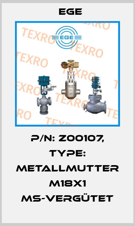 p/n: Z00107, Type: Metallmutter M18x1 MS-vergütet Ege