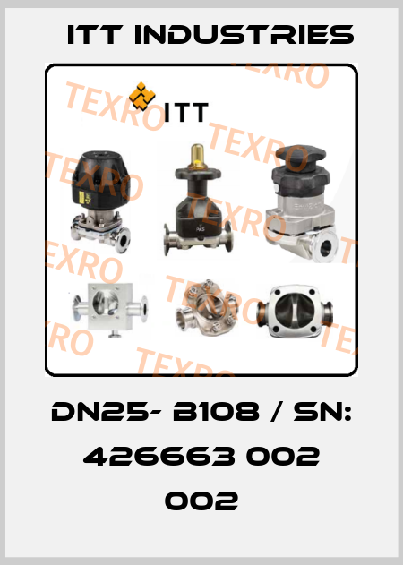 DN25- B108 / Sn: 426663 002 002 Itt Industries