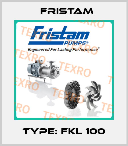 Type: FKL 100 Fristam