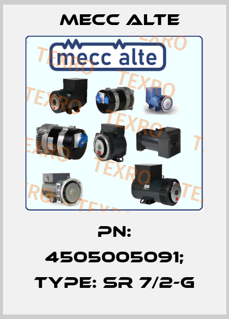 PN: 4505005091; Type: SR 7/2-G Mecc Alte