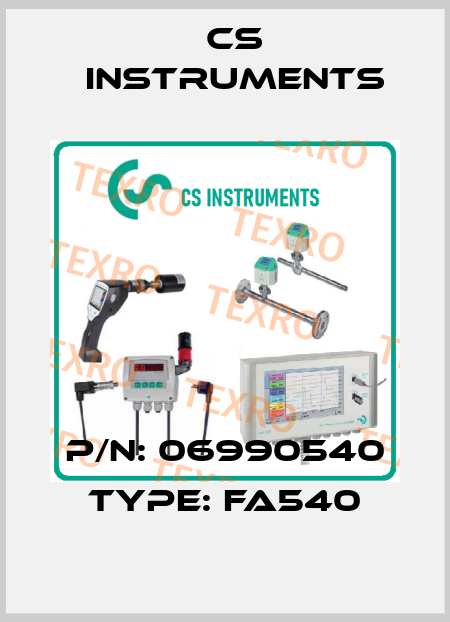 P/N: 06990540 Type: FA540 Cs Instruments