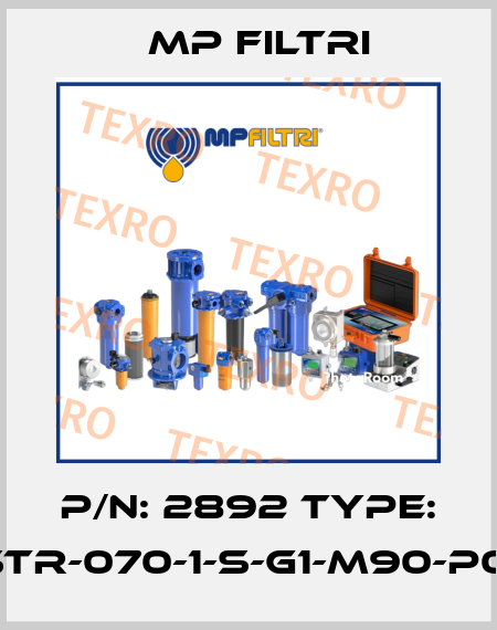 P/N: 2892 Type: STR-070-1-S-G1-M90-P01 MP Filtri
