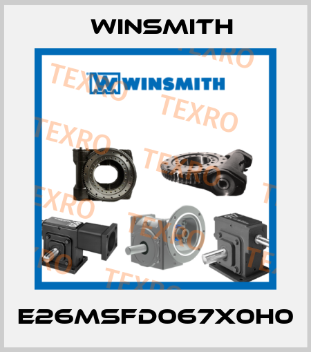 E26MSFD067X0H0 Winsmith