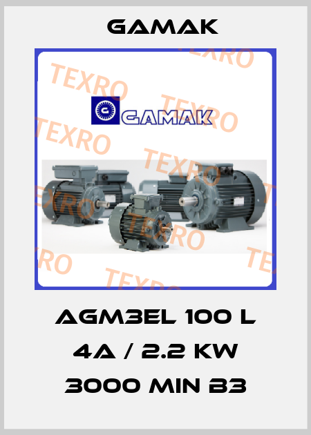 AGM3EL 100 L 4a / 2.2 KW 3000 MIN B3 Gamak