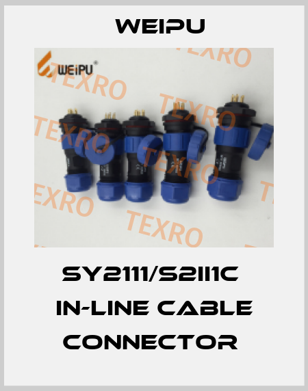 SY2111/S2II1C  IN-LINE CABLE CONNECTOR  Weipu