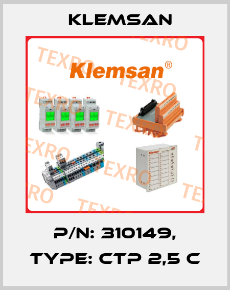 P/N: 310149, Type: CTP 2,5 C Klemsan
