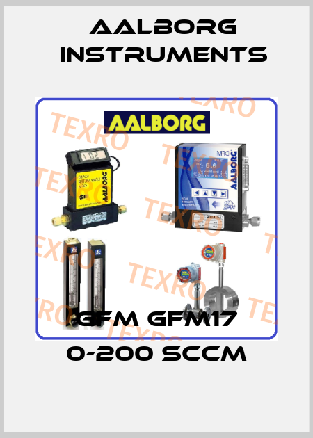 GFM GFM17 0-200 SCCM Aalborg Instruments