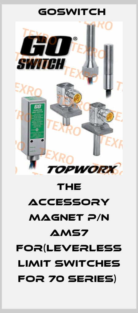 THE ACCESSORY MAGNET P/N AMS7 FOR(LEVERLESS LIMIT SWITCHES FOR 70 SERIES)  GoSwitch