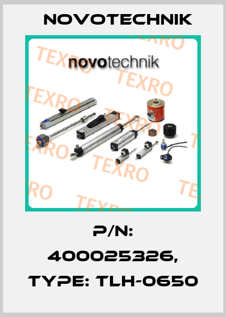 P/N: 400025326, Type: TLH-0650 Novotechnik