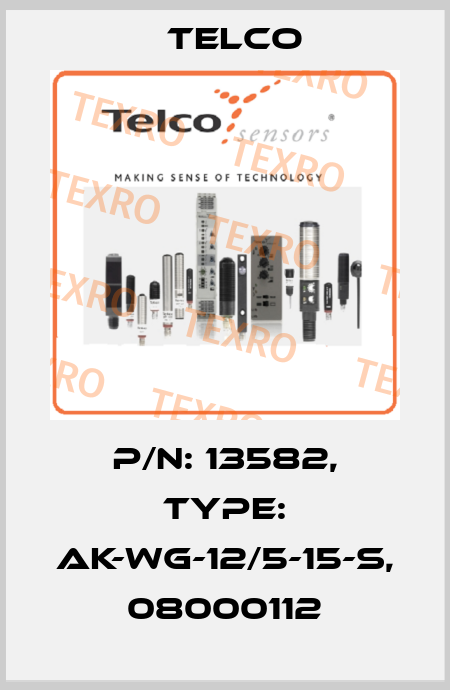 p/n: 13582, Type: AK-WG-12/5-15-S, 08000112 Telco