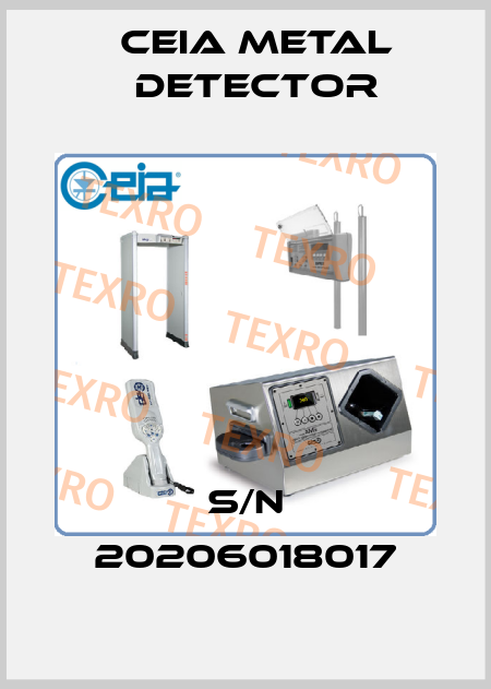S/N 20206018017 CEIA METAL DETECTOR