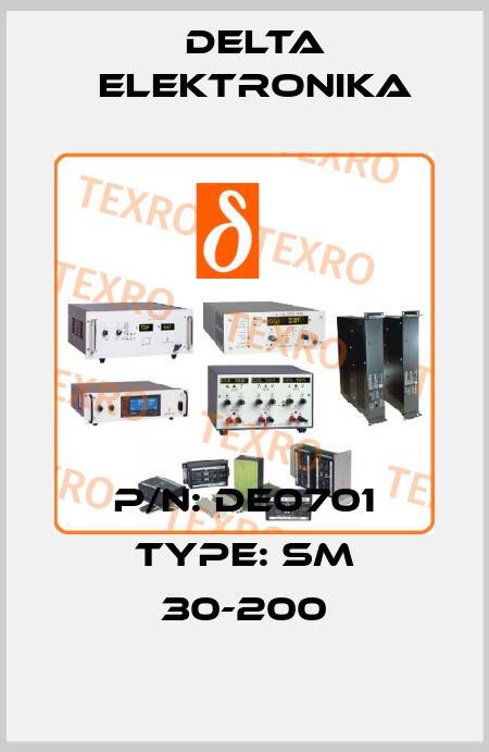 p/n: DE0701 type: SM 30-200 Delta Elektronika