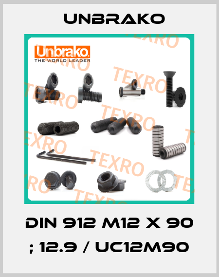 DIN 912 M12 x 90 ; 12.9 / UC12M90 Unbrako