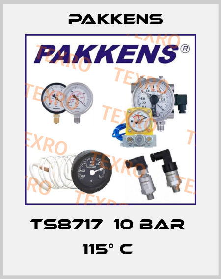 TS8717  10 BAR  115° C  Pakkens