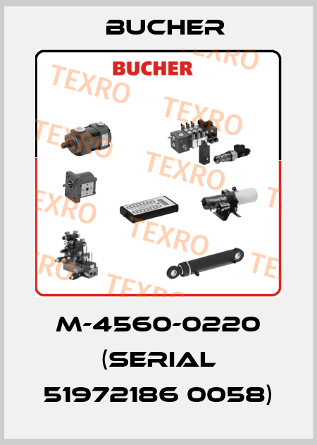 M-4560-0220 (SERIAL 51972186 0058) Bucher