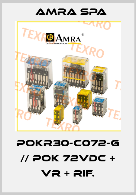 POKR30-C072-G // POK 72Vdc + VR + rif. Amra SpA