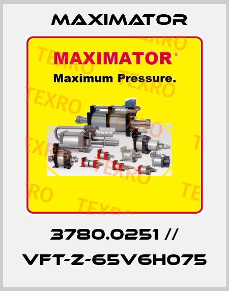3780.0251 // VFT-Z-65V6H075 Maximator