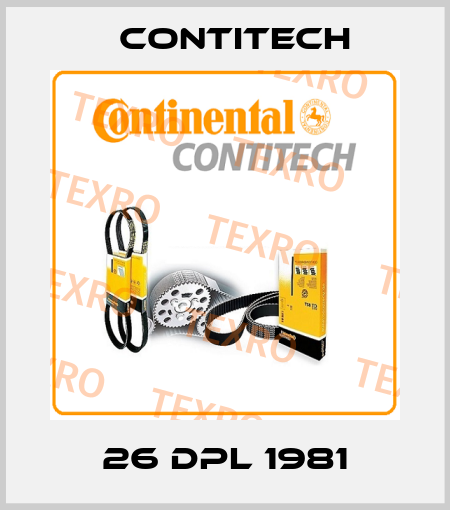 26 DPL 1981 Contitech