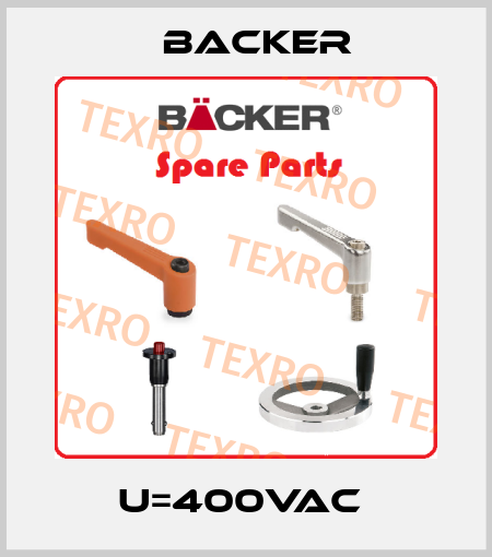 U=400VAC  Backer