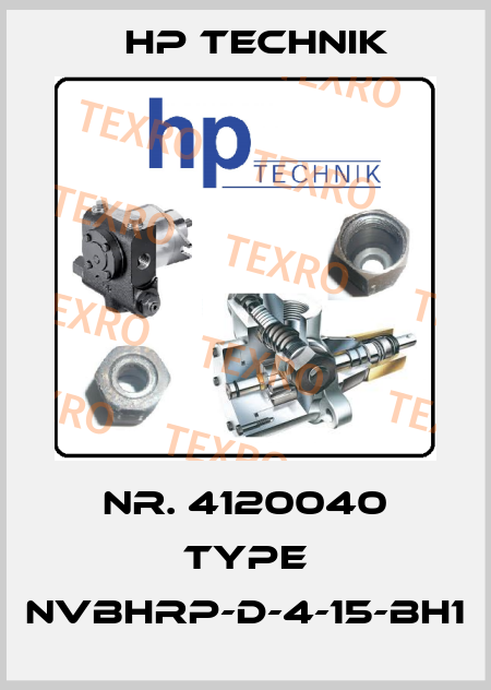 Nr. 4120040 Type NVBHRP-D-4-15-BH1 HP Technik
