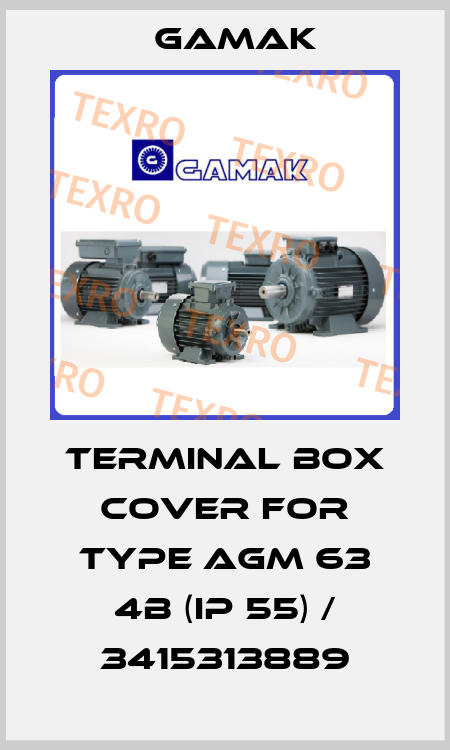 terminal box cover for Type AGM 63 4b (IP 55) / 3415313889 Gamak