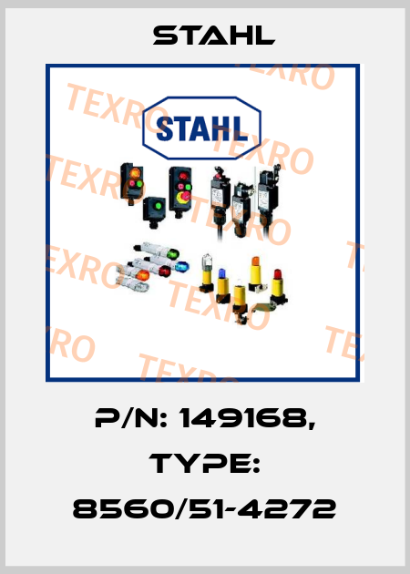 P/N: 149168, Type: 8560/51-4272 Stahl