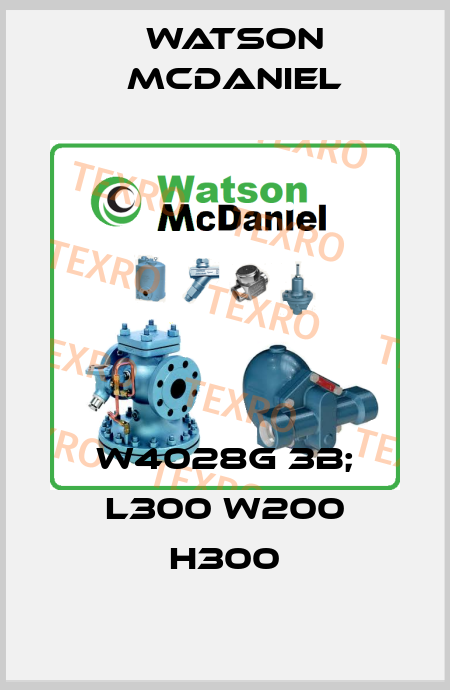 W4028G 3B; L300 W200 H300 Watson McDaniel