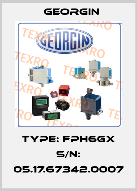 Type: FPH6GX S/N: 05.17.67342.0007 Georgin