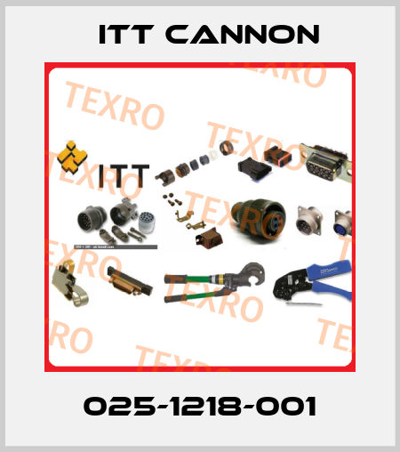 025-1218-001 Itt Cannon