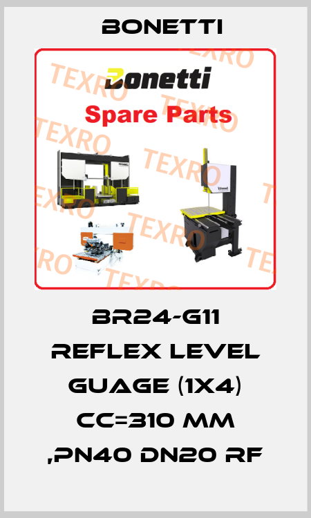 BR24-G11 Reflex Level Guage (1x4) CC=310 mm ,PN40 DN20 RF Bonetti
