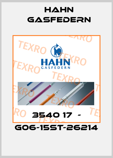 3540 17  - G06-15ST-26214 Hahn Gasfedern