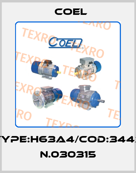 Type:H63A4/Cod:3443 N.030315 Coel