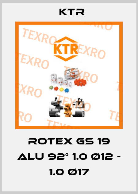 ROTEX GS 19 Alu 92° 1.0 Ø12 - 1.0 Ø17 KTR