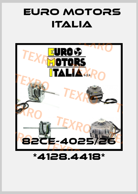 82CE-4025/26 *4128.4418* Euro Motors Italia