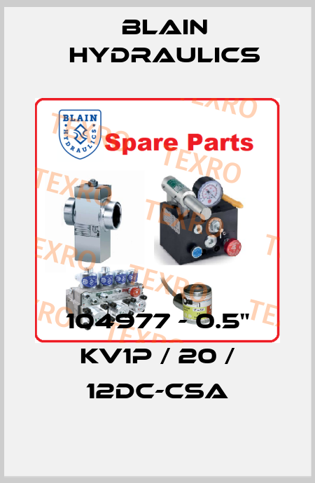 104977 - 0.5" KV1P / 20 / 12DC-CSA Blain Hydraulics
