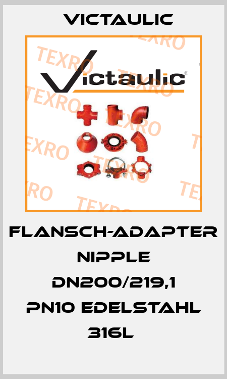 Flansch-Adapter Nipple DN200/219,1 PN10 Edelstahl 316L  Victaulic