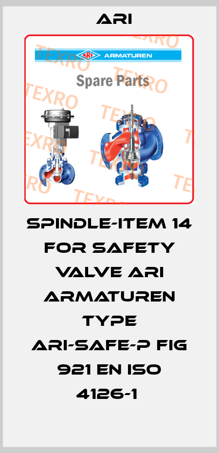 Spindle-item 14 for safety valve ARI ARMATUREN type ARI-SAFE-P fig 921 EN ISO 4126-1  ARI