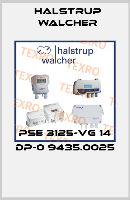 PSE 3125-VG 14 DP-0 9435.0025  Halstrup Walcher