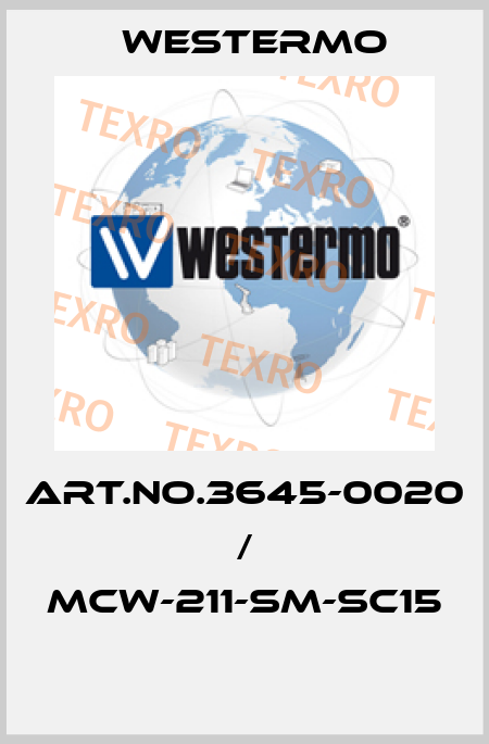 Art.No.3645-0020 / MCW-211-SM-SC15   Westermo