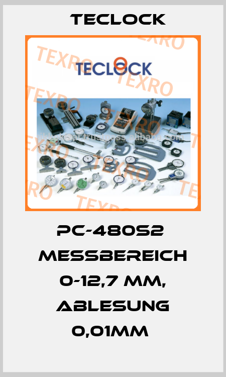 PC-480S2  Meßbereich 0-12,7 mm, Ablesung 0,01mm  Teclock
