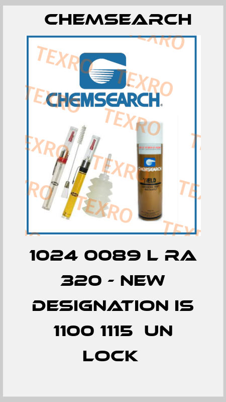 1024 0089 L RA 320 - new designation is 1100 1115  UN Lock  Chemsearch