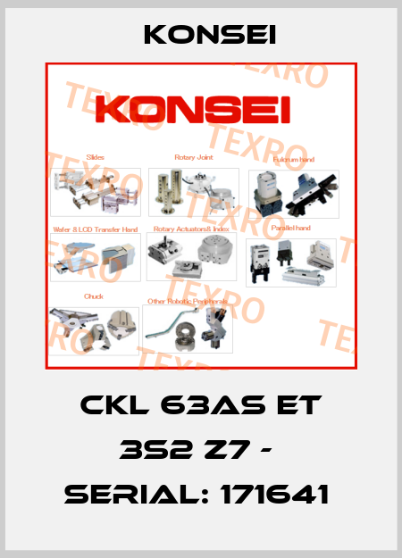 CKL 63AS ET 3S2 Z7 -  Serial: 171641  Konsei