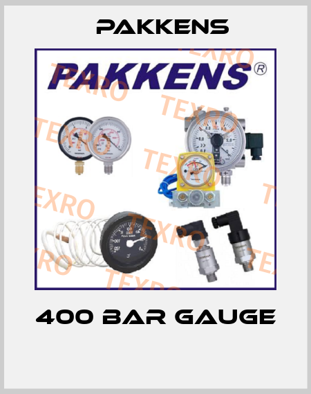 400 bar gauge  Pakkens