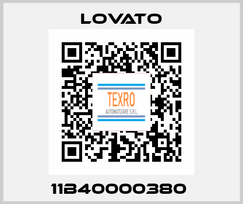 11B40000380  Lovato