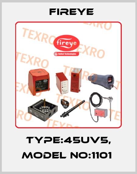 Type:45UV5, Model No:1101  Fireye
