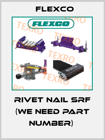 RIVET NAIL SRF (We need part number)  Flexco