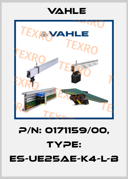 P/n: 0171159/00, Type: ES-UE25AE-K4-L-B Vahle