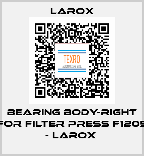 bearing body-RIGHT for Filter press F1205 - Larox  Larox